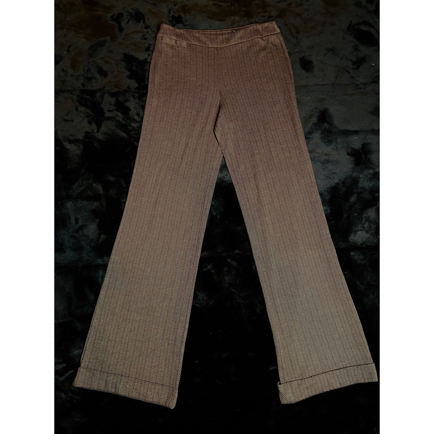 B15 NY & Conpany Tweed Brown Slacks Length 46 Waist 28