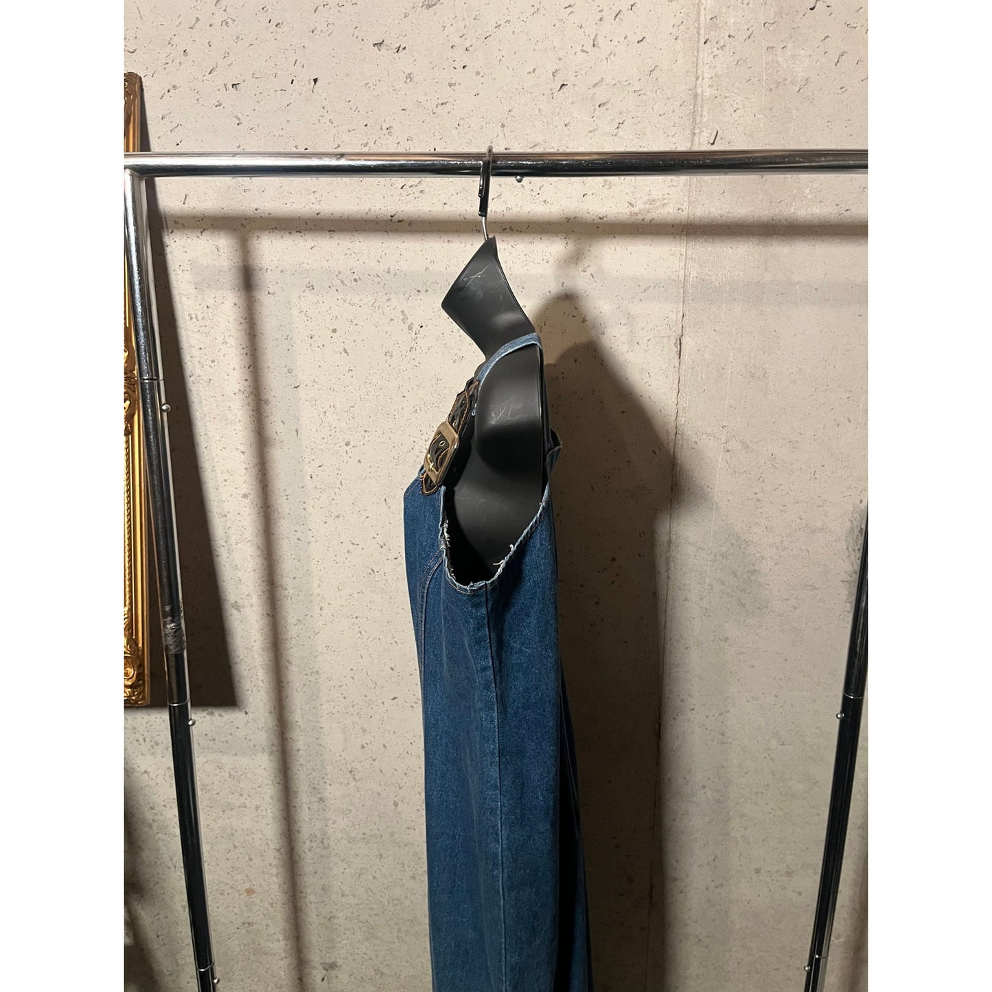 B8 Denim Buckle Dress Size L Length : 51 Bust length: 33