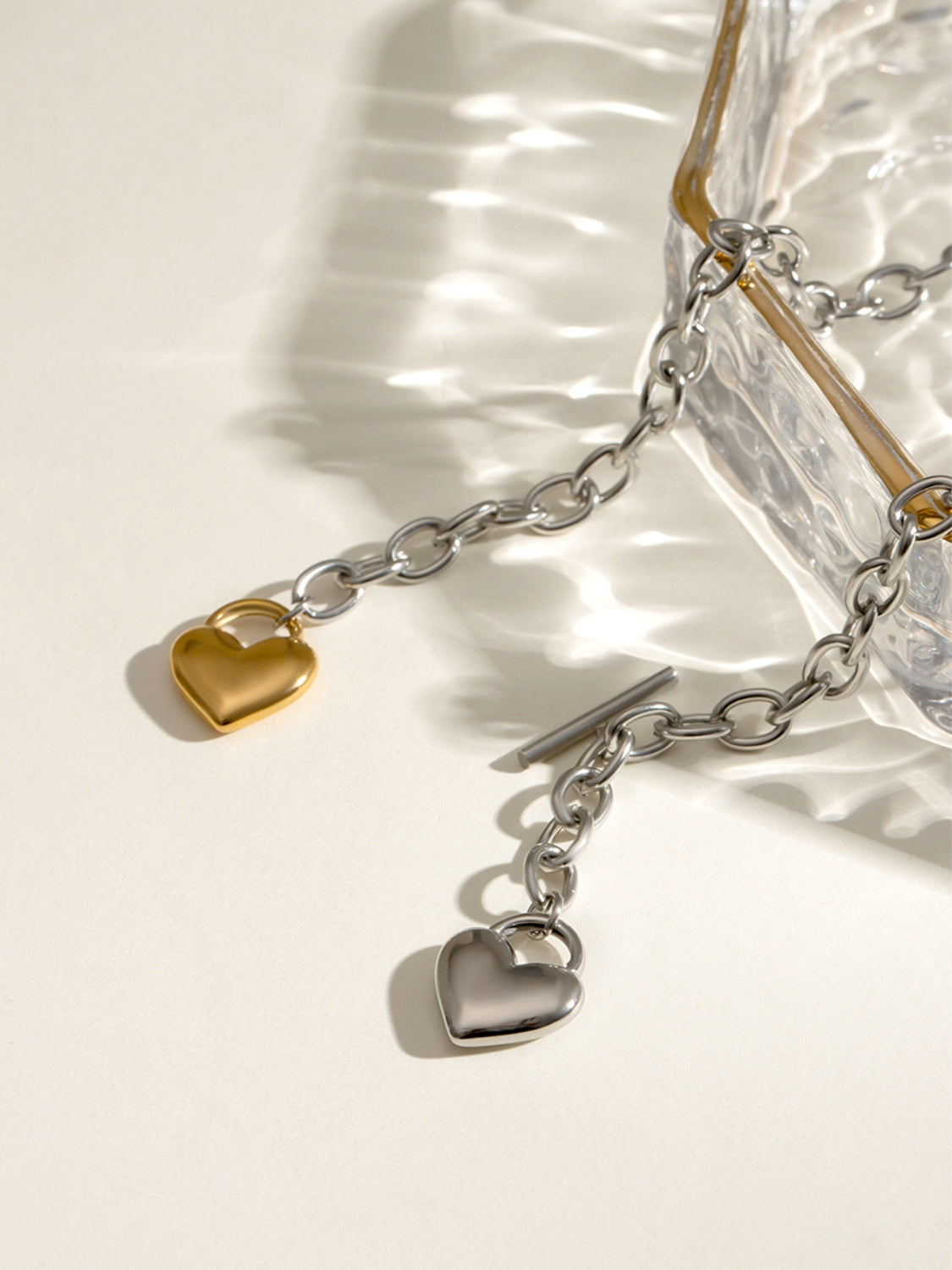 She's a Heart Breaker Steel Necklace