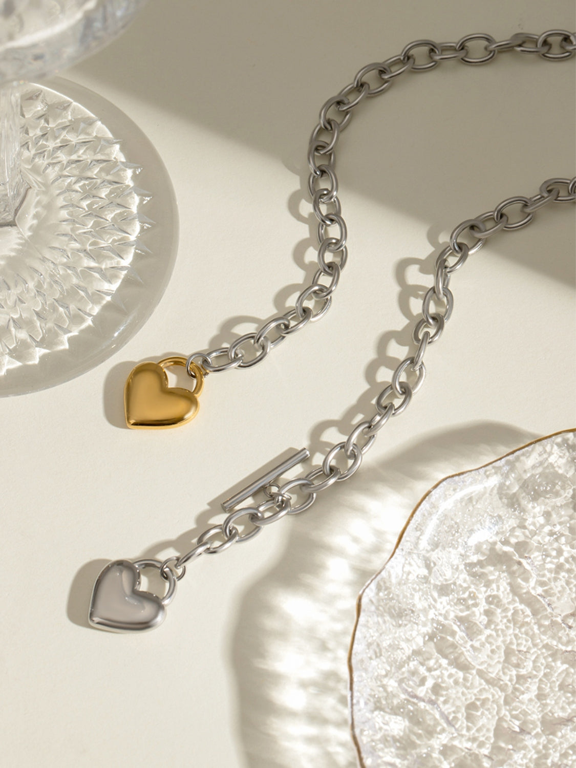 She's a Heart Breaker Steel Necklace