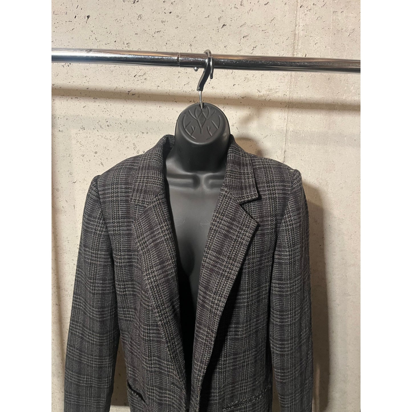 B11 Pale Yellow & Burgundy Blazer Size 10 Sleeve Length 25 Blazer length 31