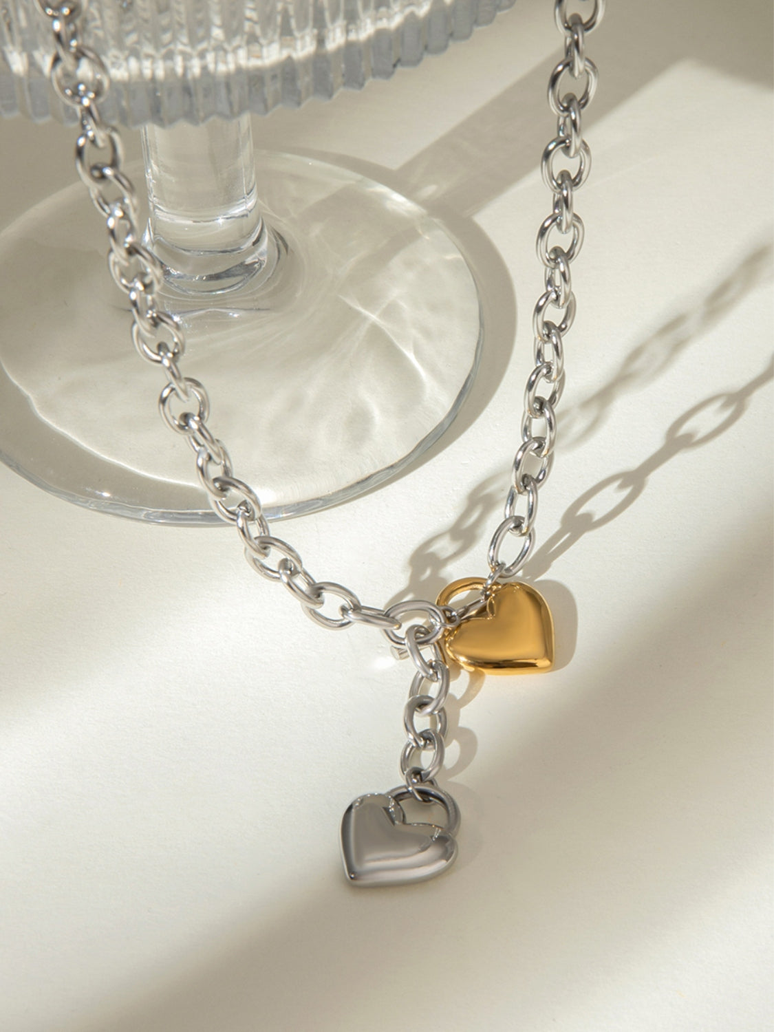 She's a Heart Breaker Steel Necklace
