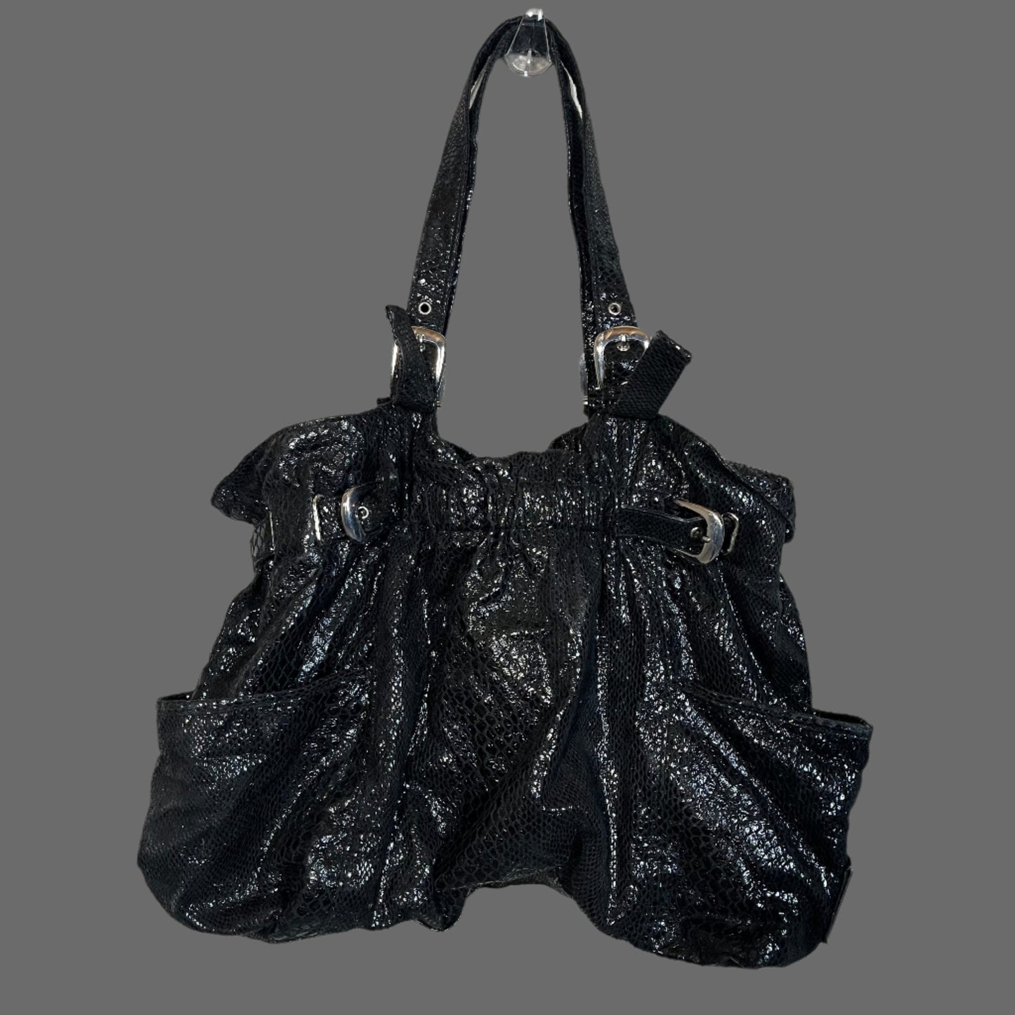 Kenneth Cole Black Bucket Bag Purse