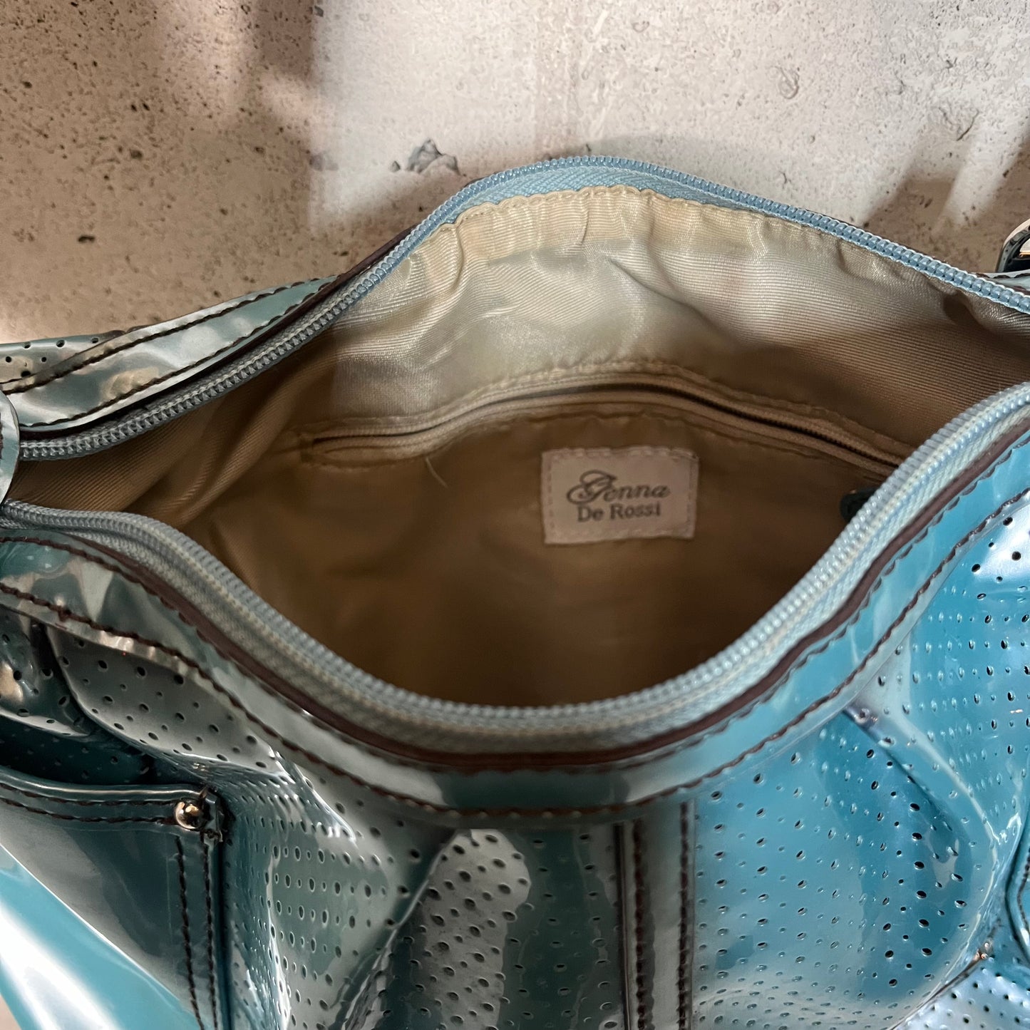 Genna De Rossi Blue Shoulder Purse
