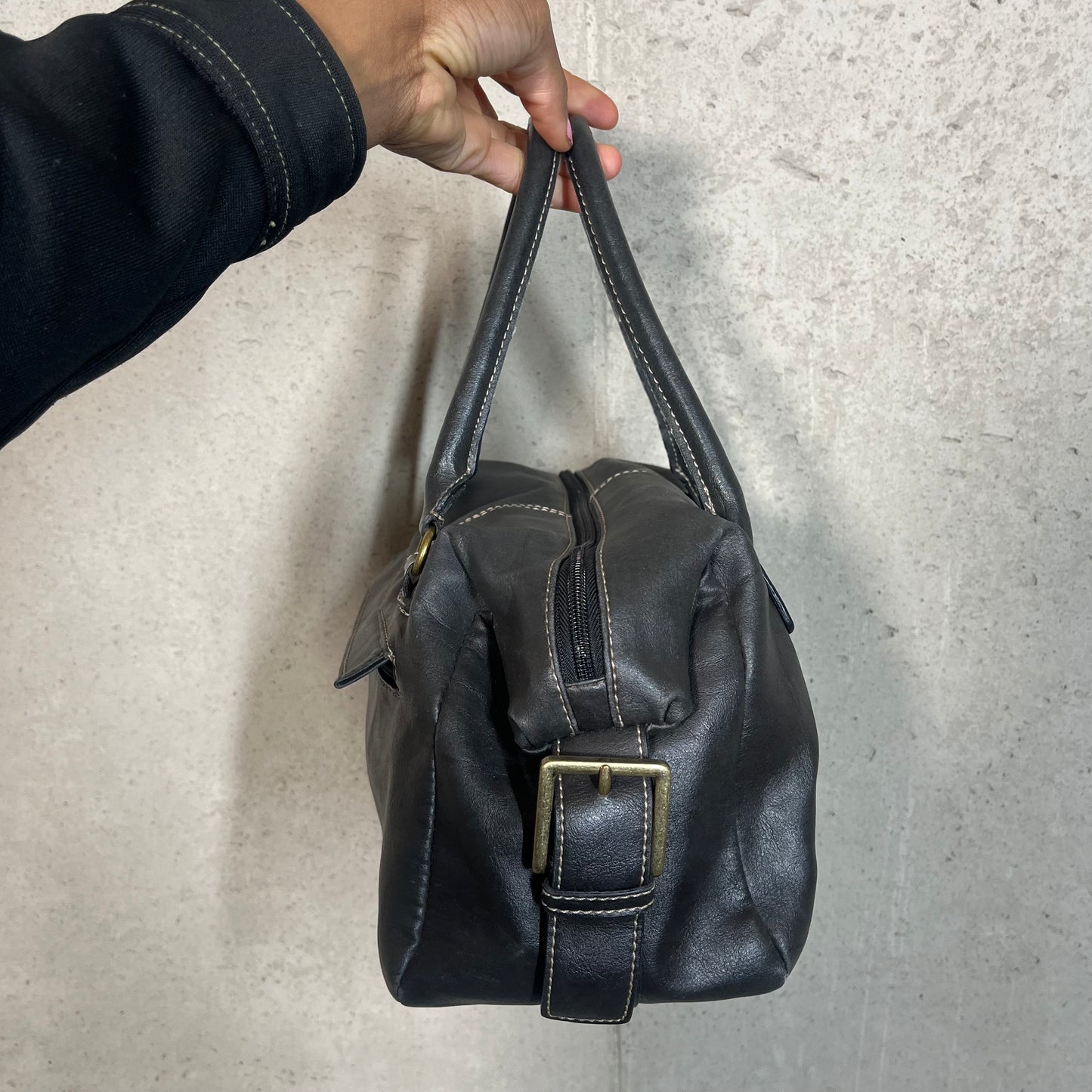 Y2K Off Black Leather Purse