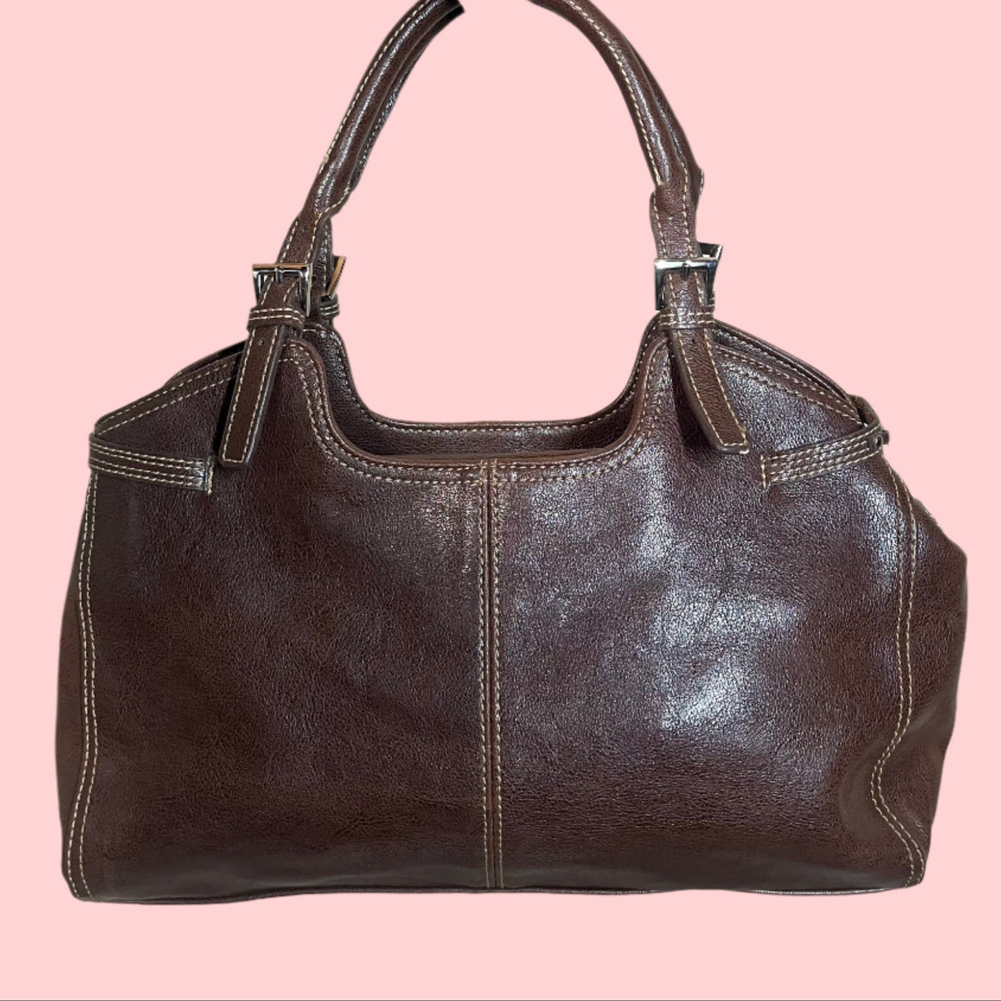 Chocolate Leather Mondani Purse