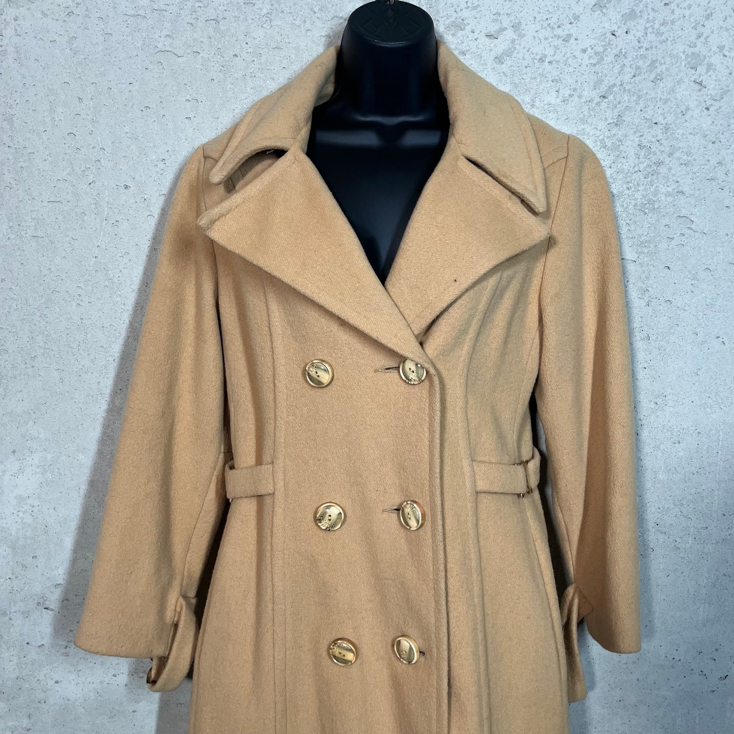 Petite Vintage Wool Wrap Coat