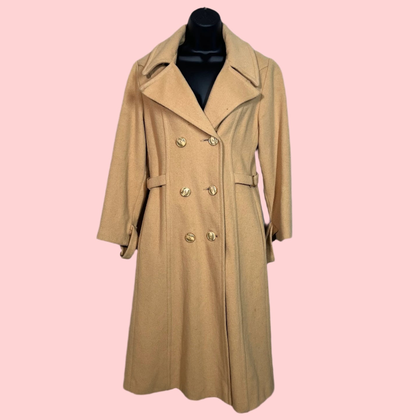 Petite Vintage Wool Wrap Coat