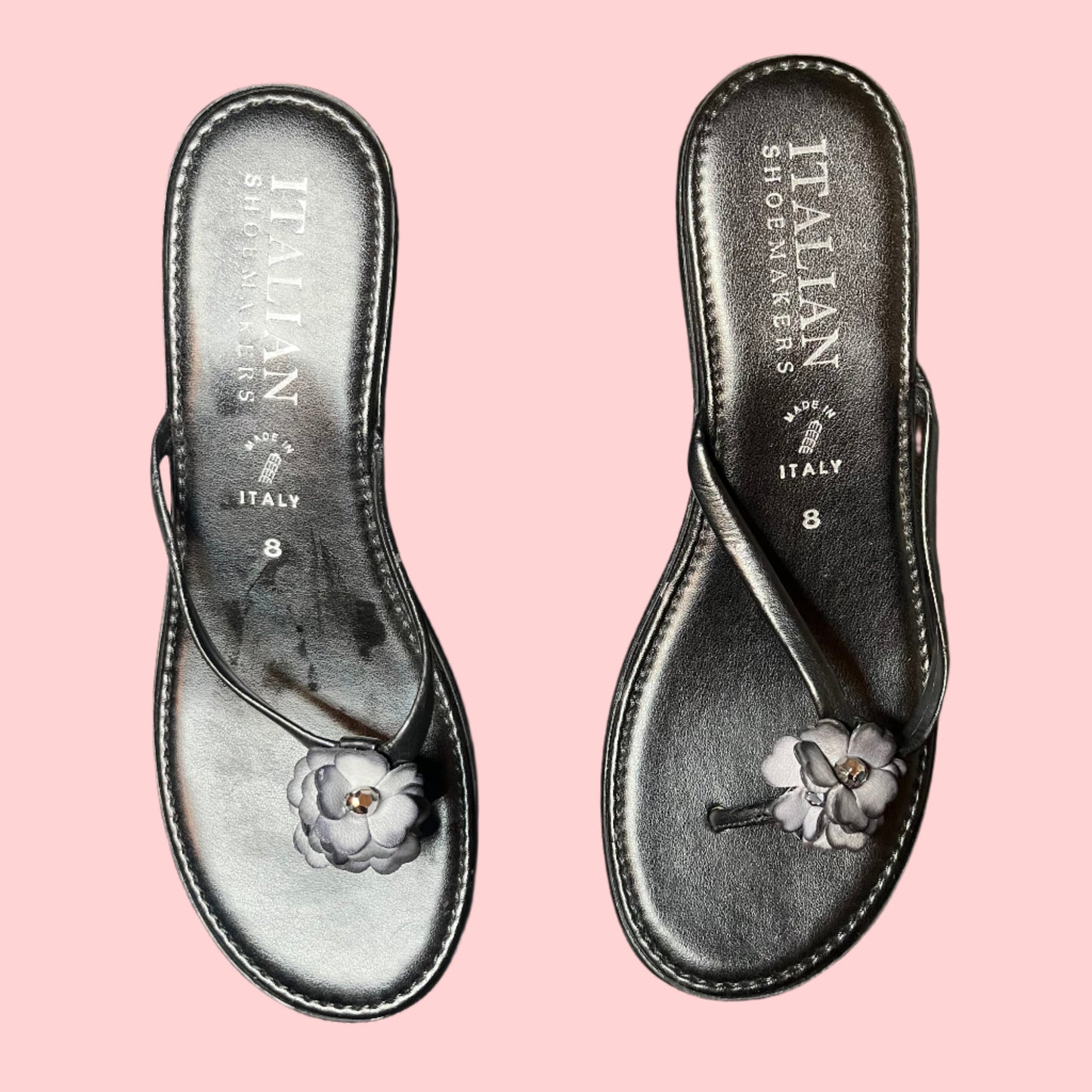 Black Y2K sandals Made in Italy