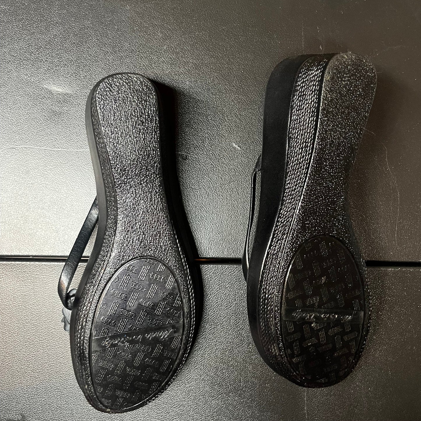 Black Y2K sandals Made in Italy