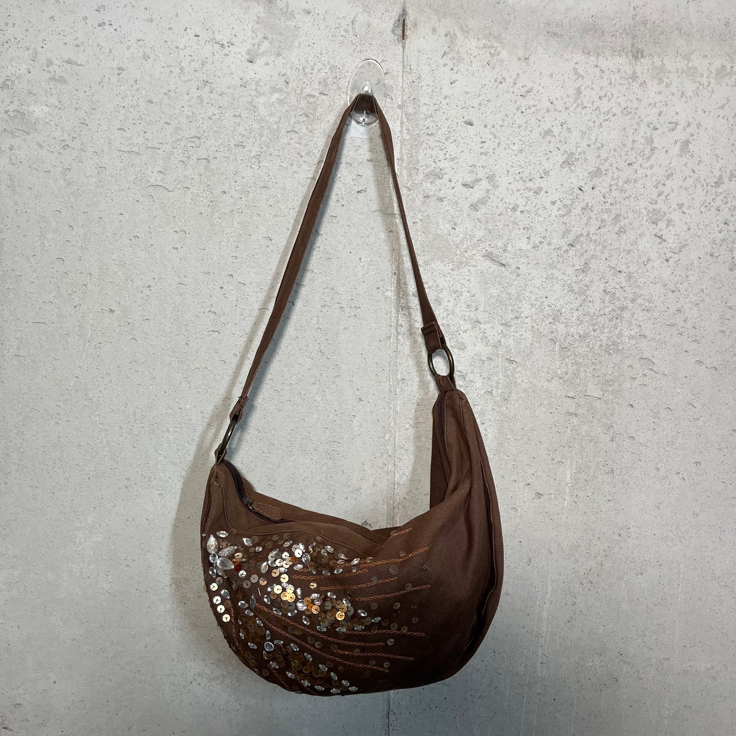 Y2K Brown Sparkle Purse