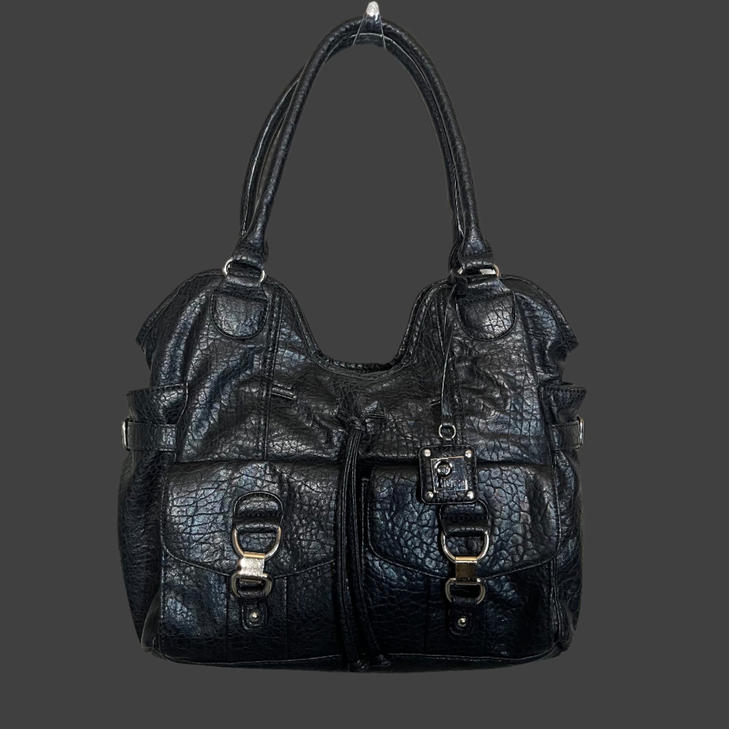 Y2K Black Buckle Purse
