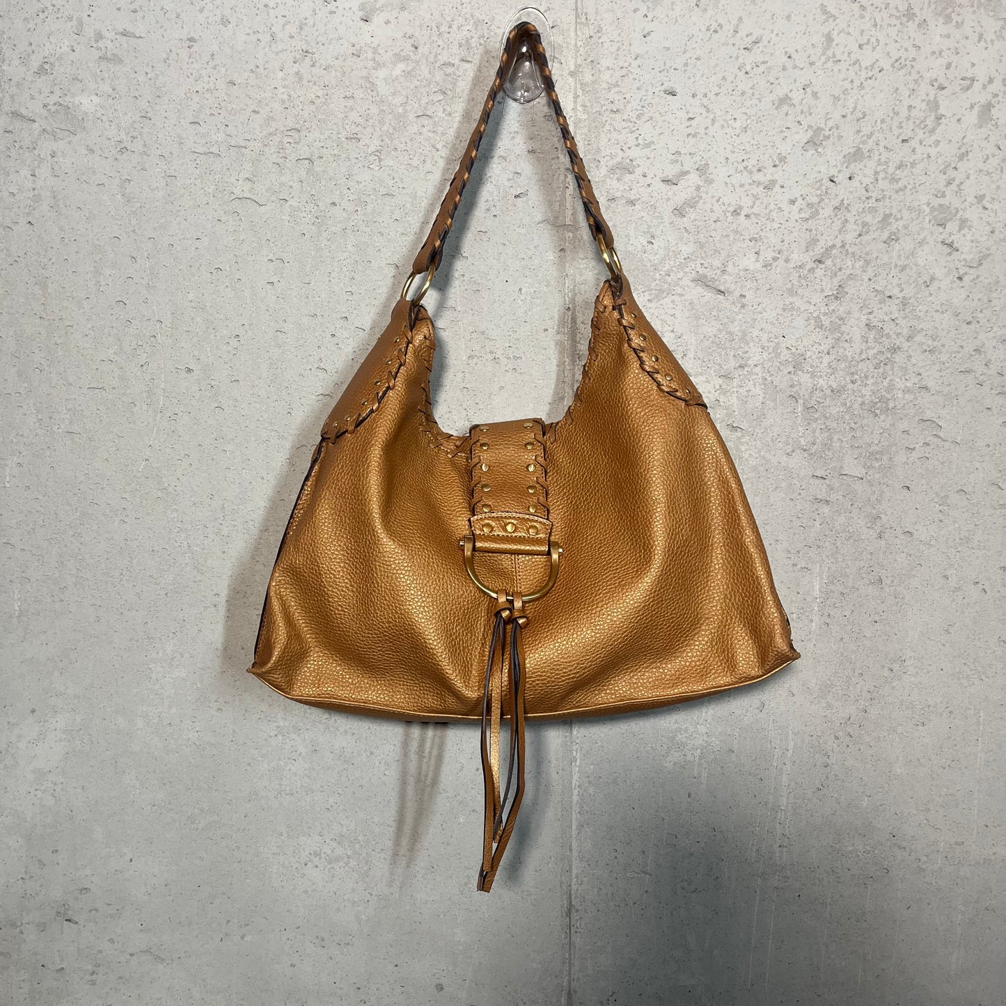 Bohemian Y2K Buckle Brown Purse