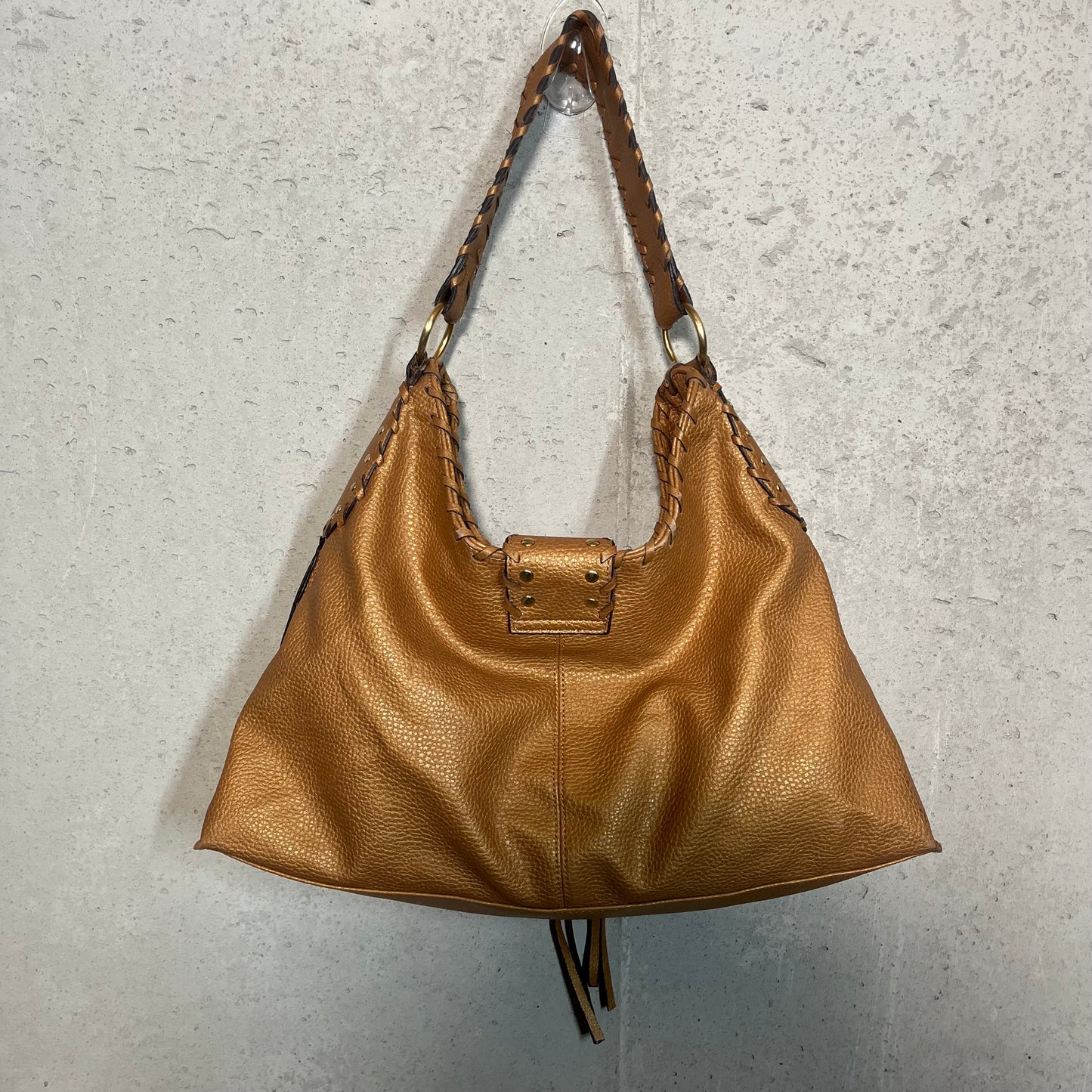 Bohemian Y2K Buckle Brown Purse