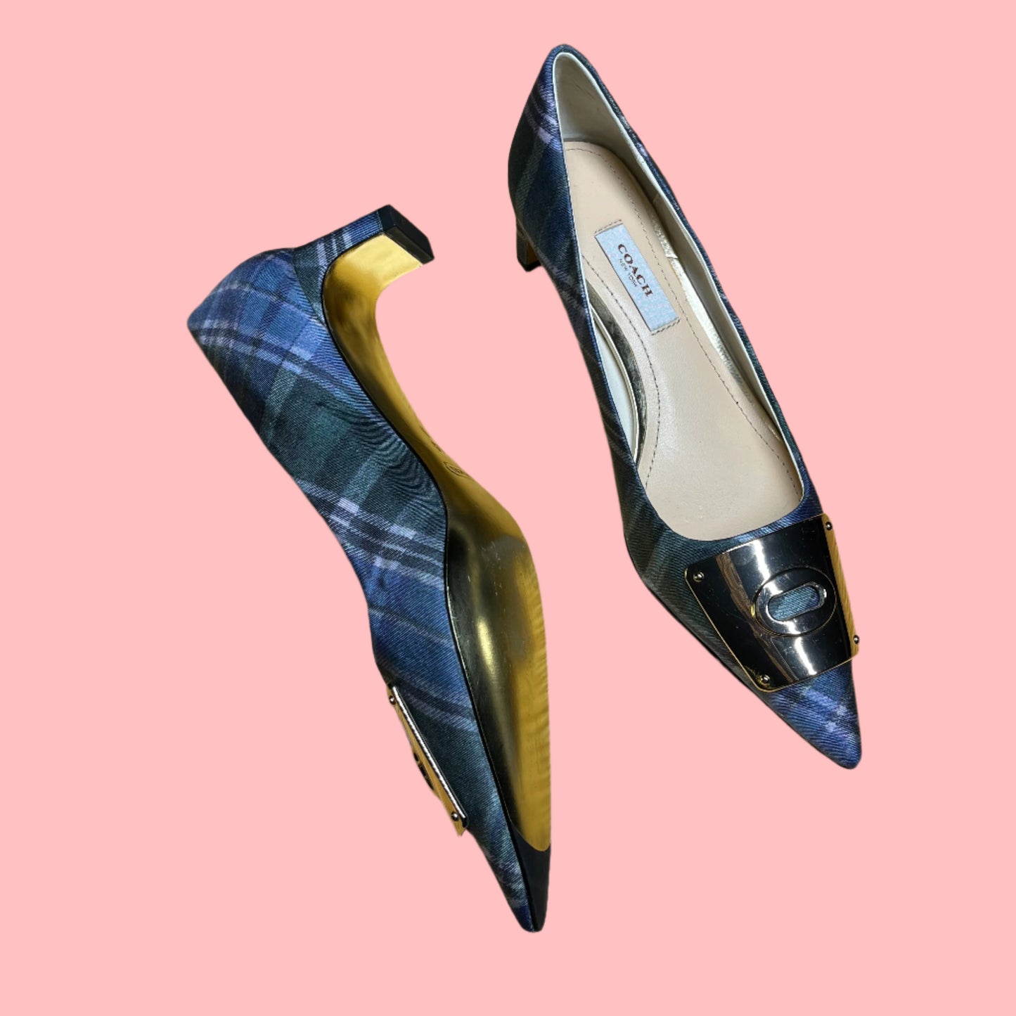 Vintage Coach kitten heels