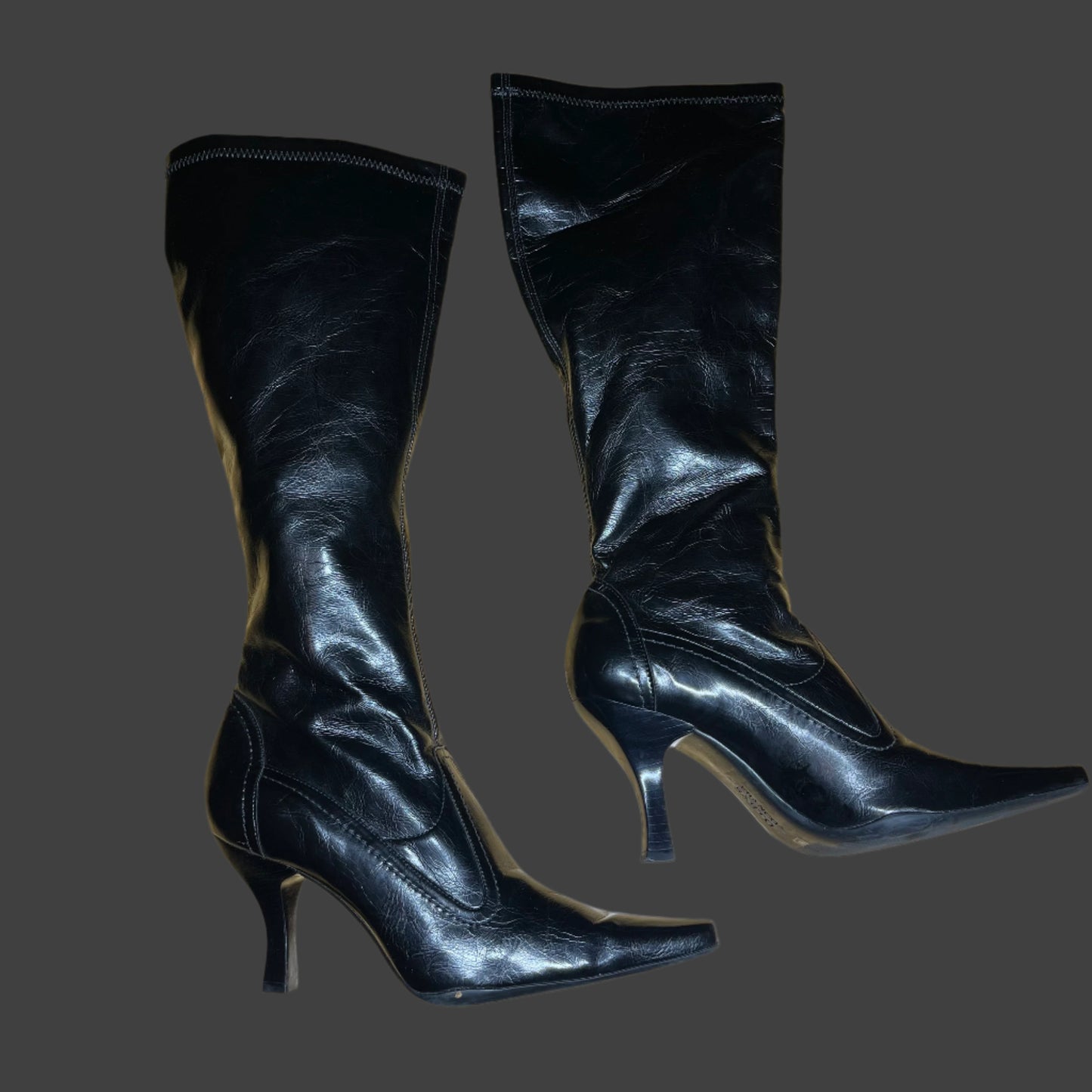 Franco Sarto All Black Leather Upper