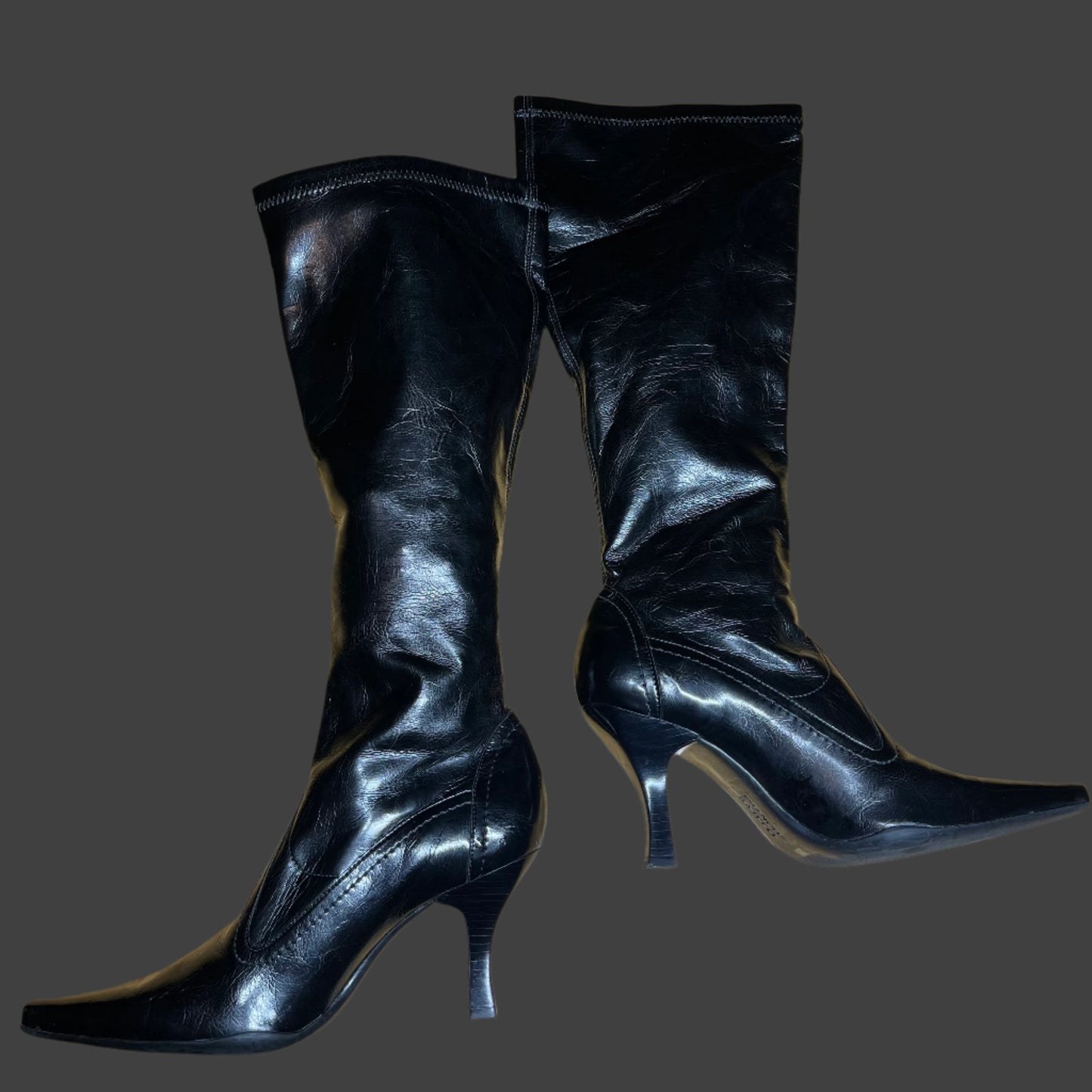 Franco Sarto All Black Leather Upper