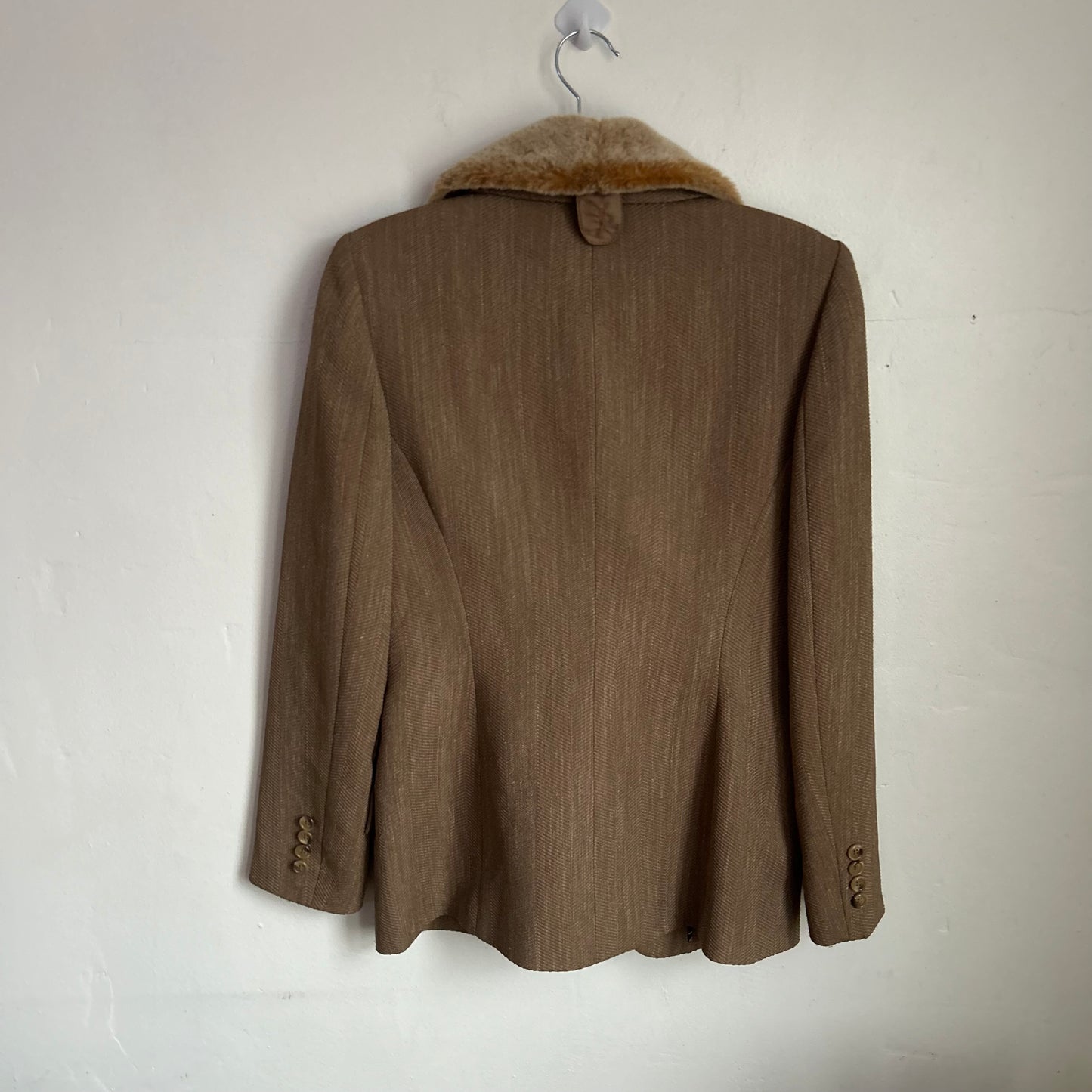 Ann Klein Fur Lining Blazer