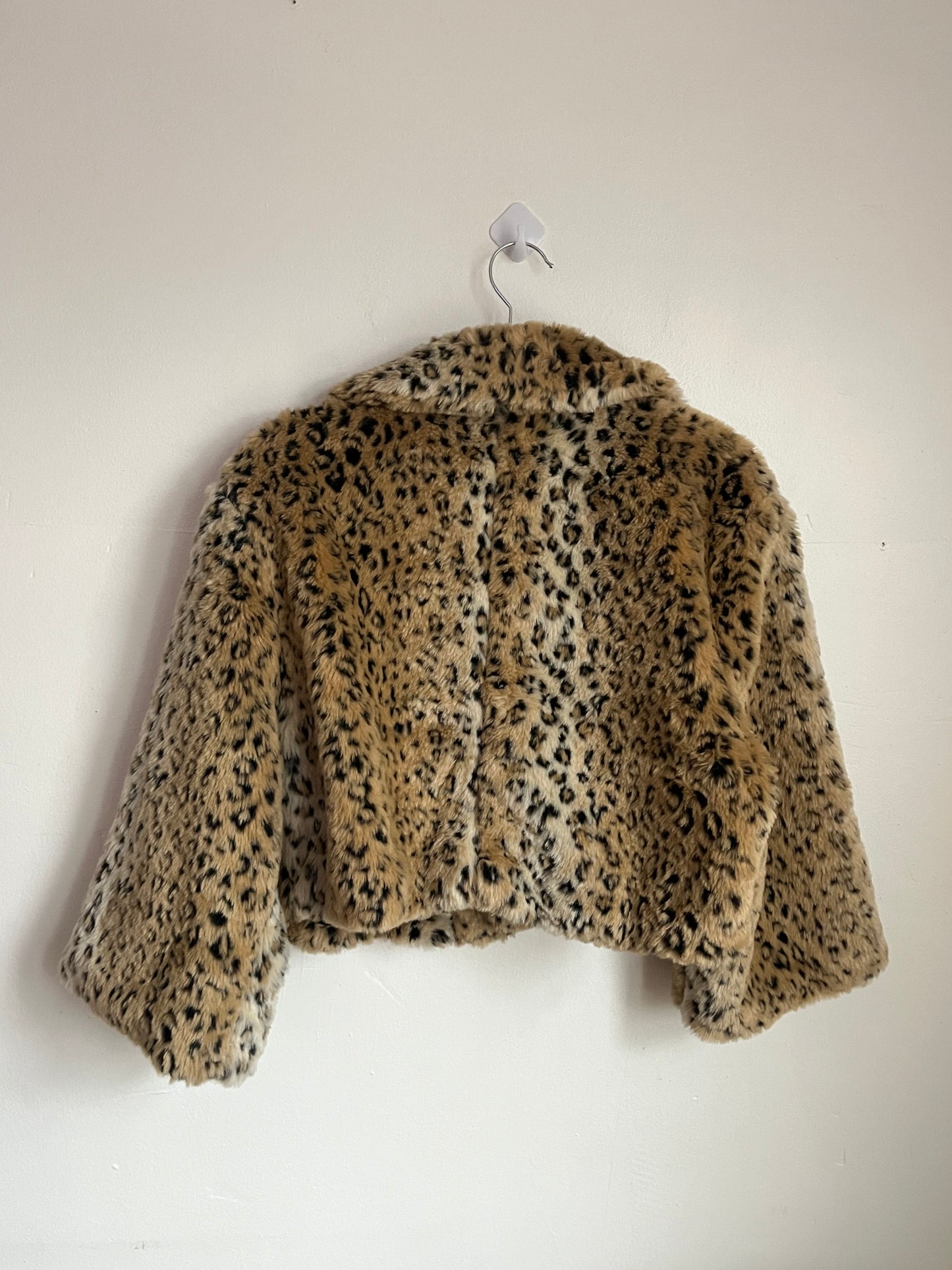 2000s Cheetah Fur Mini Coat