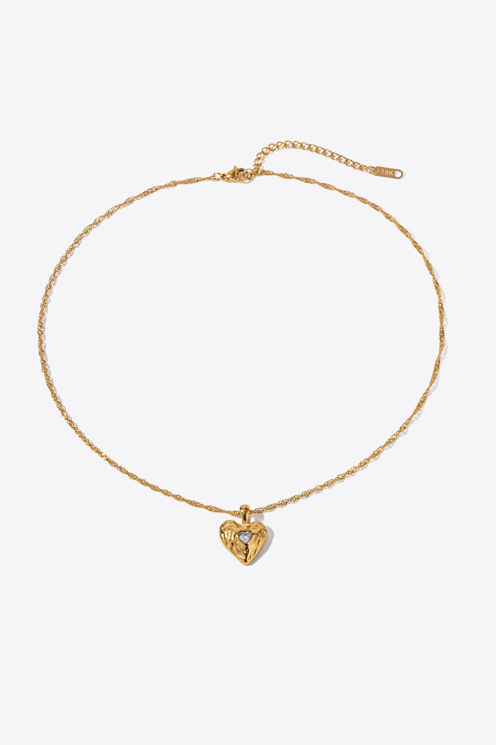 I love My Self ! Heart Pendant Necklace