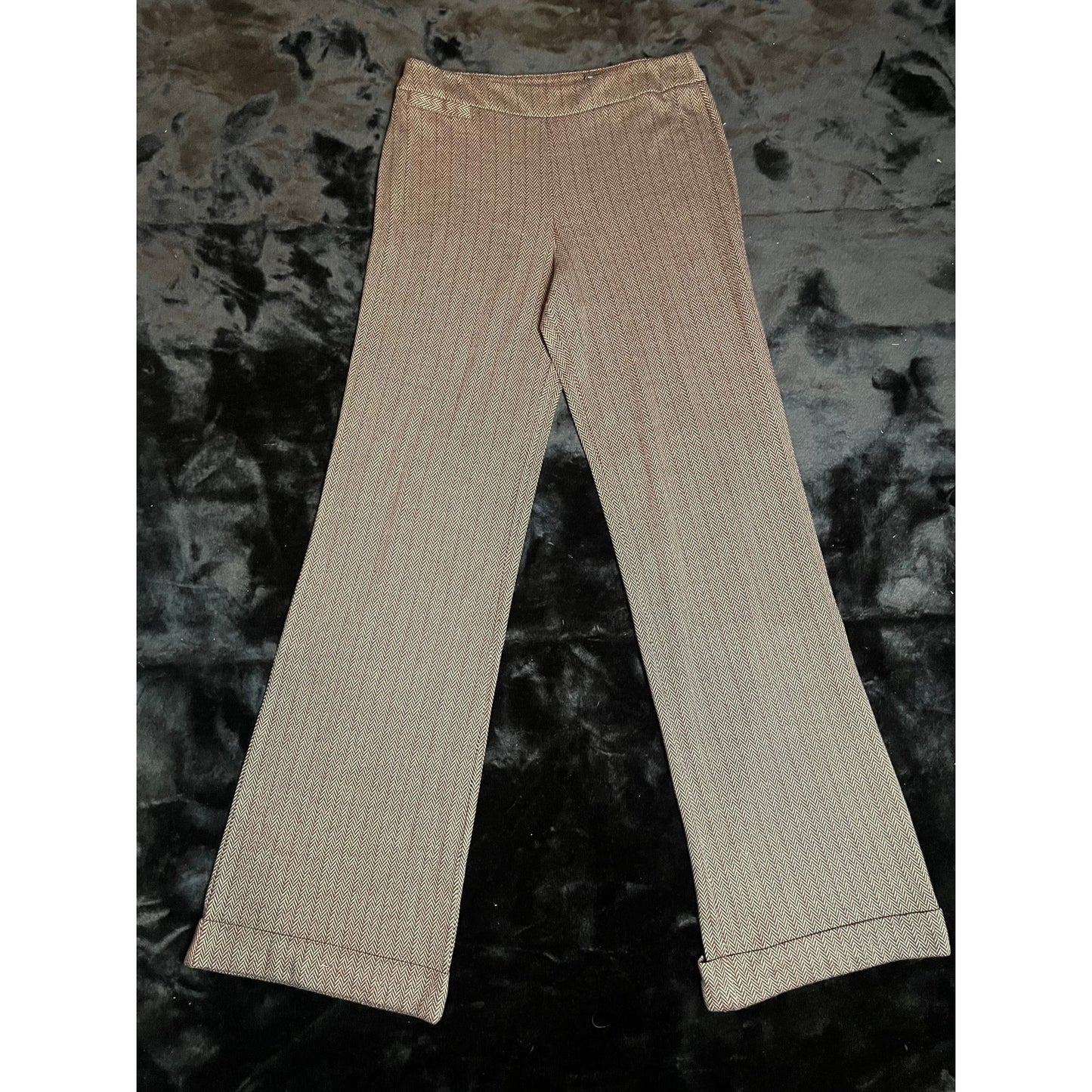 B15 NY & Conpany Tweed Brown Slacks Length 46 Waist 28