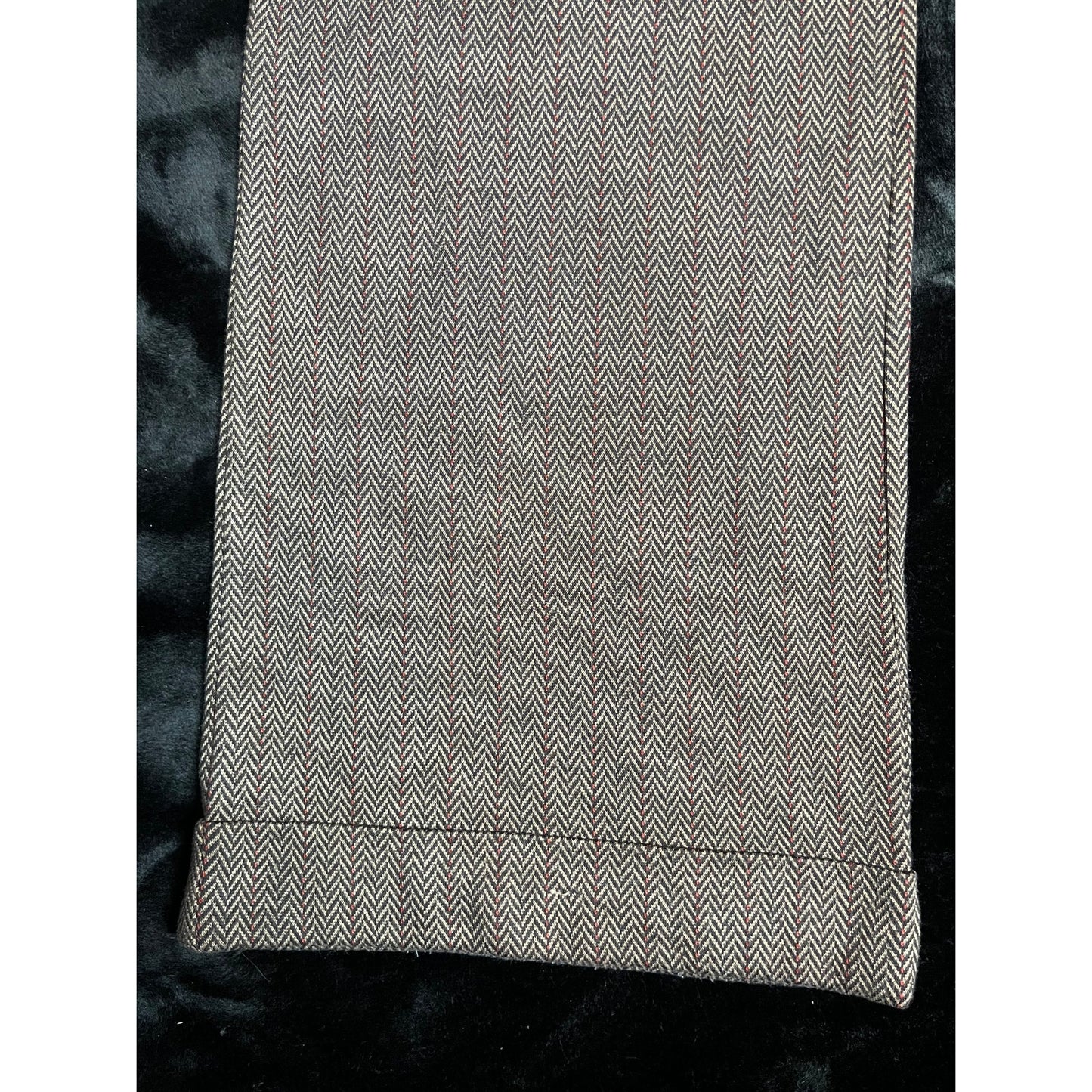 B15 NY & Conpany Tweed Brown Slacks Length 46 Waist 28