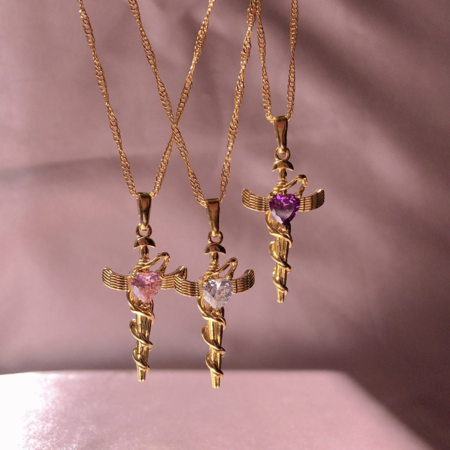 God is Love Cross Pendant Necklace