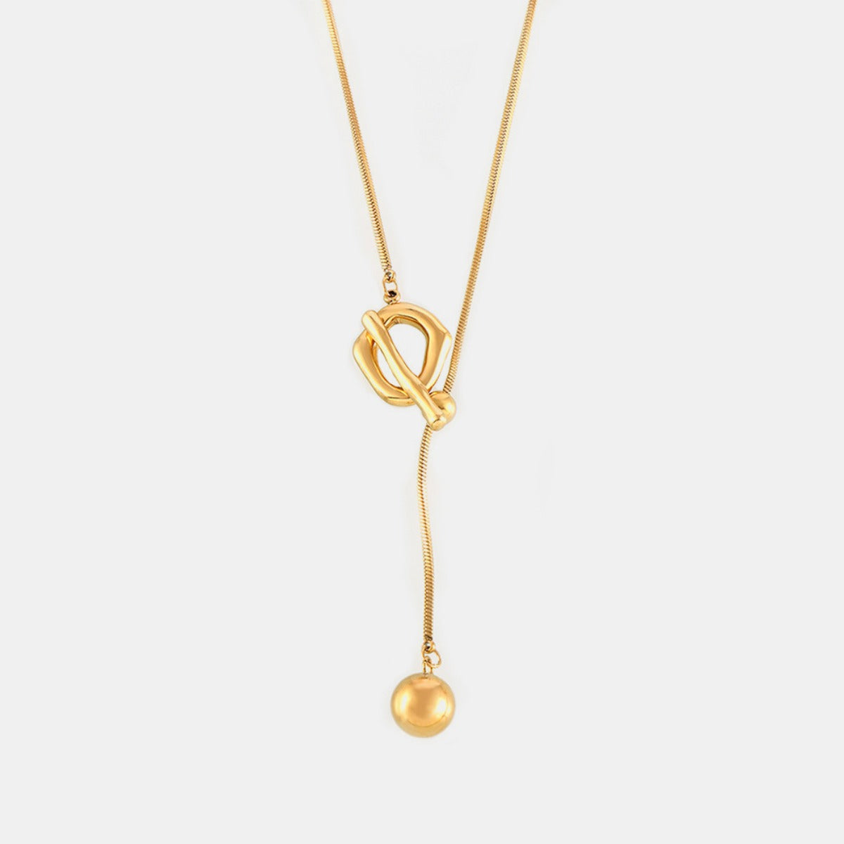 Classy & Rich Gold Drop Necklace