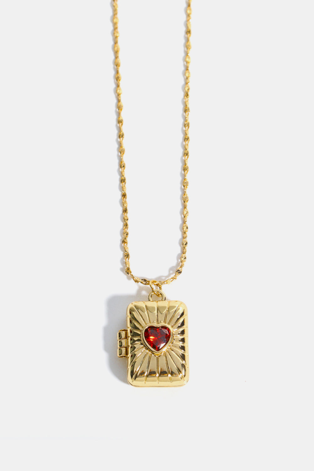 Lover Girl Heart  Box Pendant Necklace