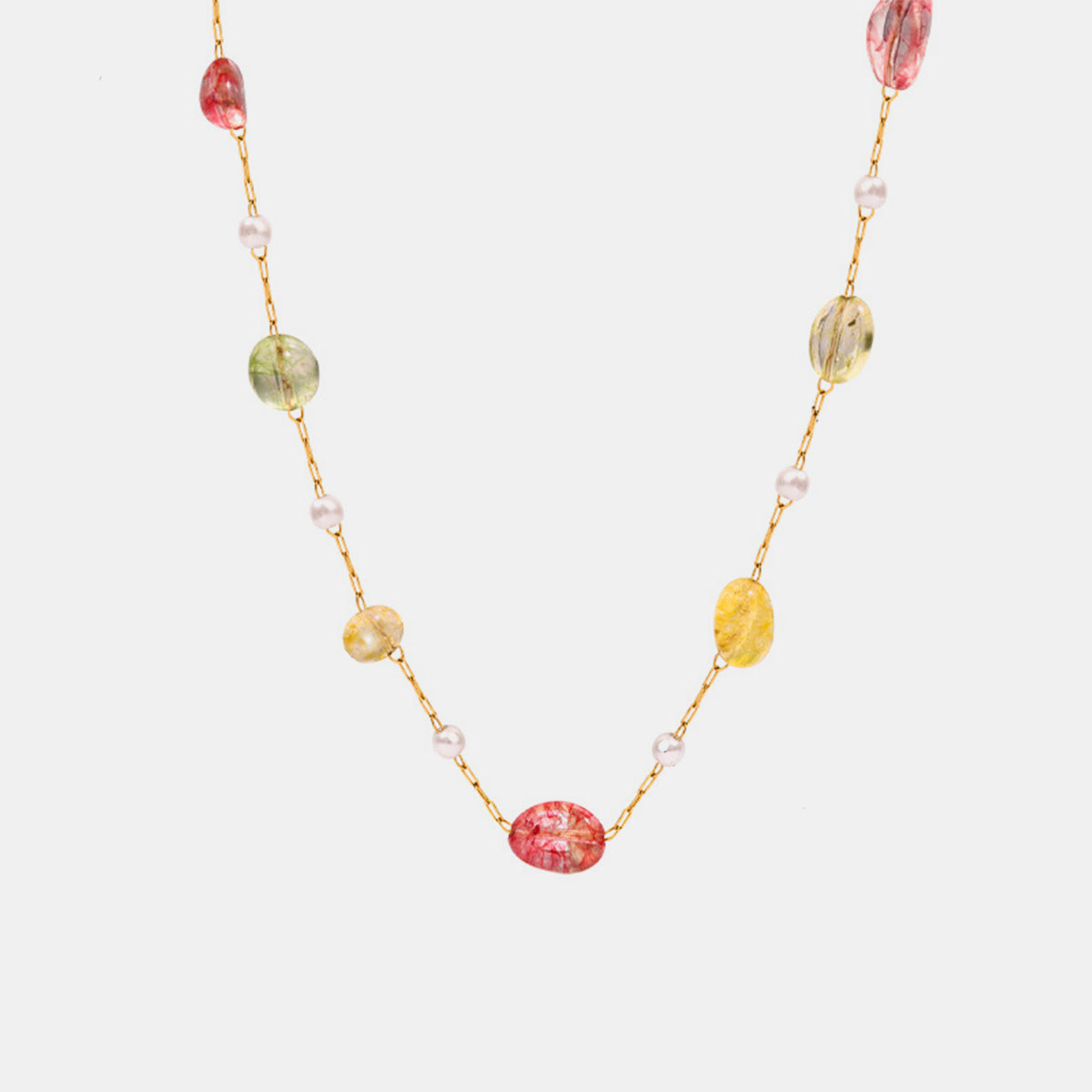 The Soft Girl Gold-plated Bead Necklace