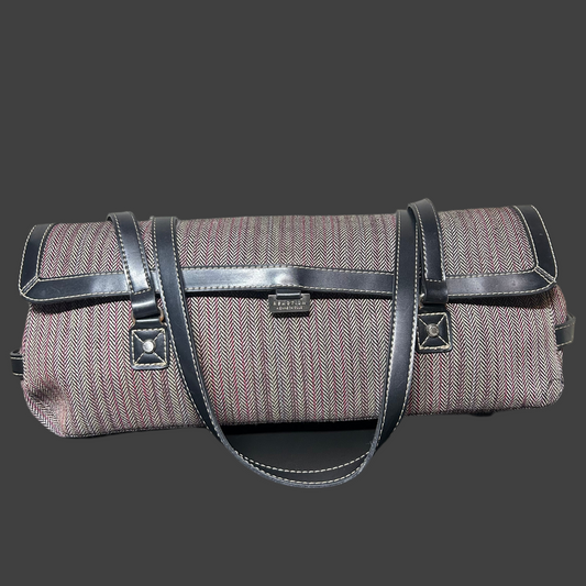 colorful plaid unique shape purse