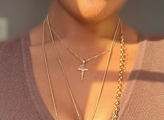 God is Love Cross Pendant Necklace