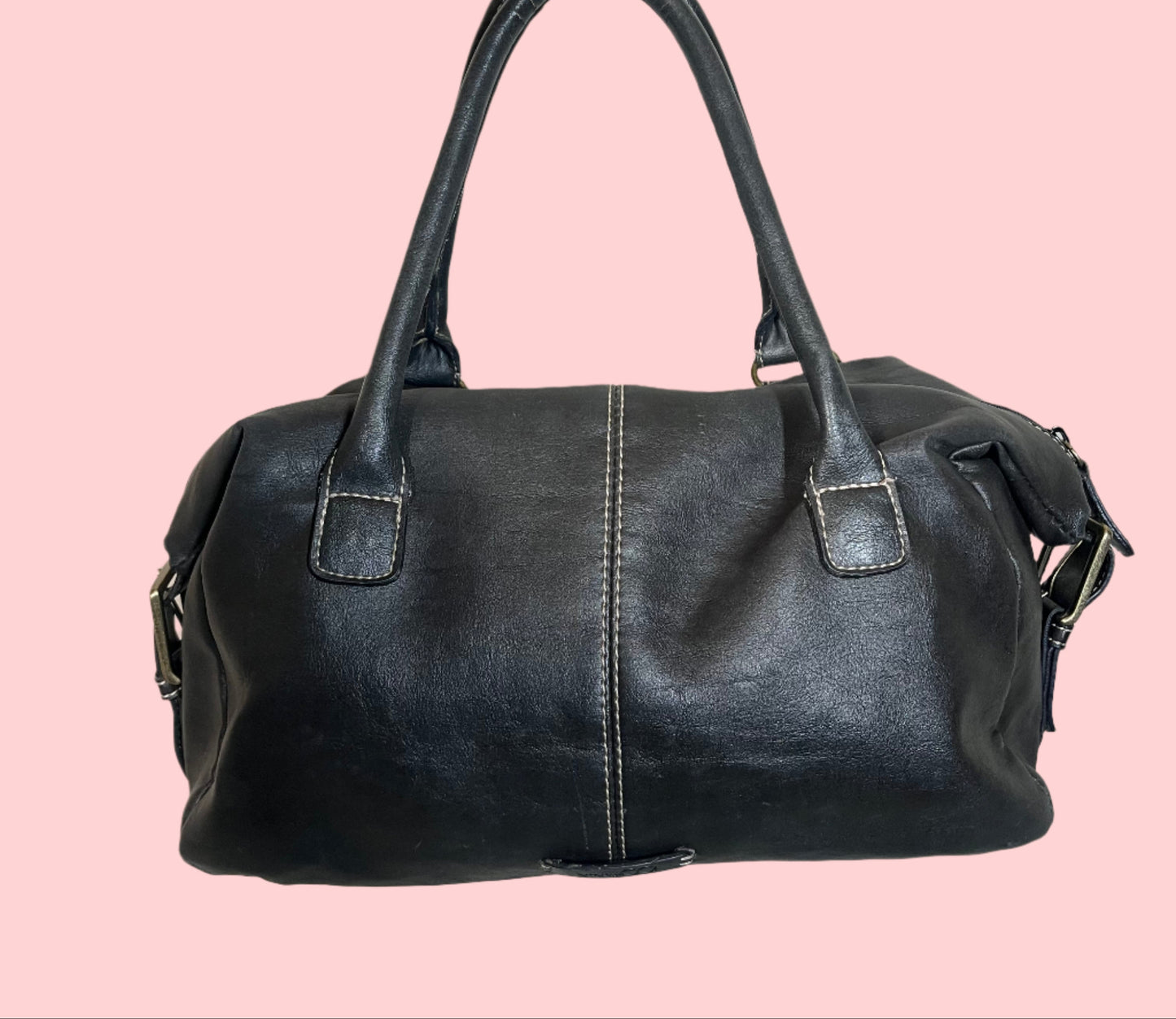 Y2K Off Black Leather Purse