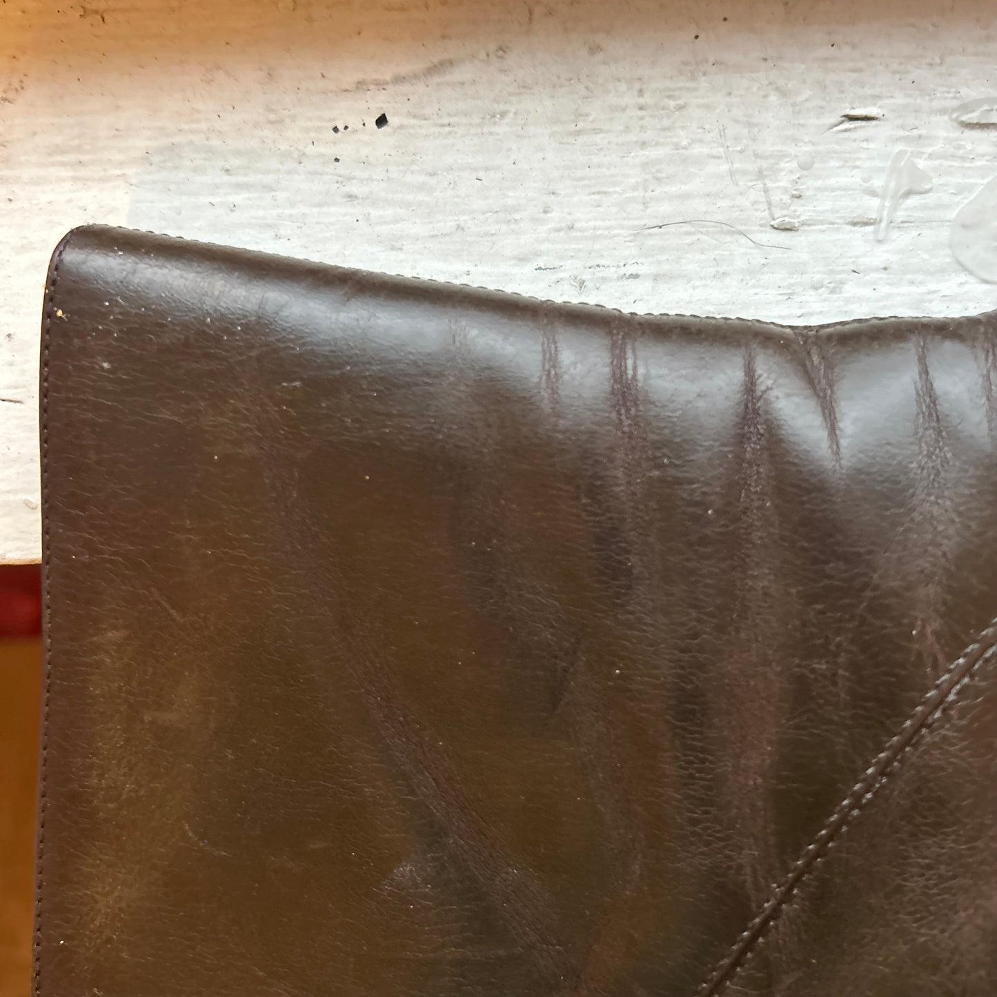 Nine West Dark Greenish Brown Leather Ankle Boot